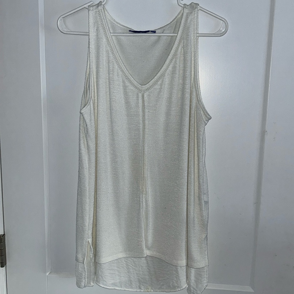 Apt. 9 White Sweater Tank Top